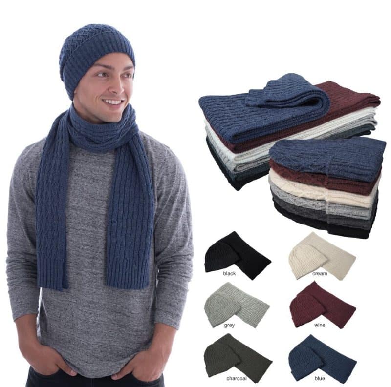 Custom Deluxe Beanie & Scarf Set