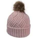 Custom Cable Knit Beanie w/Faux Fur Pom - 3