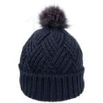 Custom Cable Knit Beanie w/Faux Fur Pom - 6