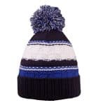 Custom Striped Beanie w/Pom - 3