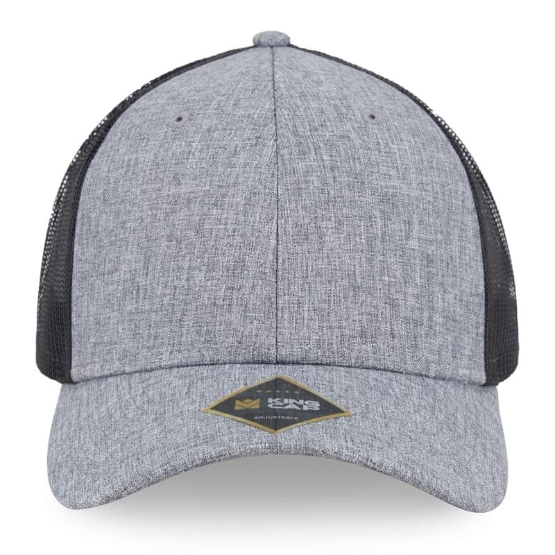 Custom Crest 6-Panel Sustainable Fabric Trucker Cap - 1