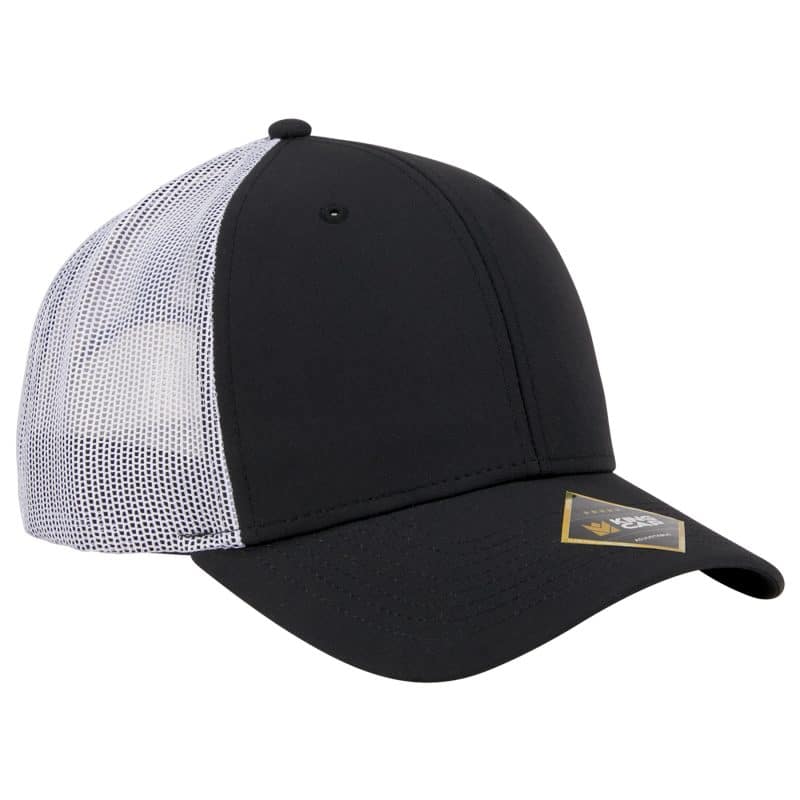 Custom Crest 6-Panel Sustainable Fabric Trucker Cap - 3