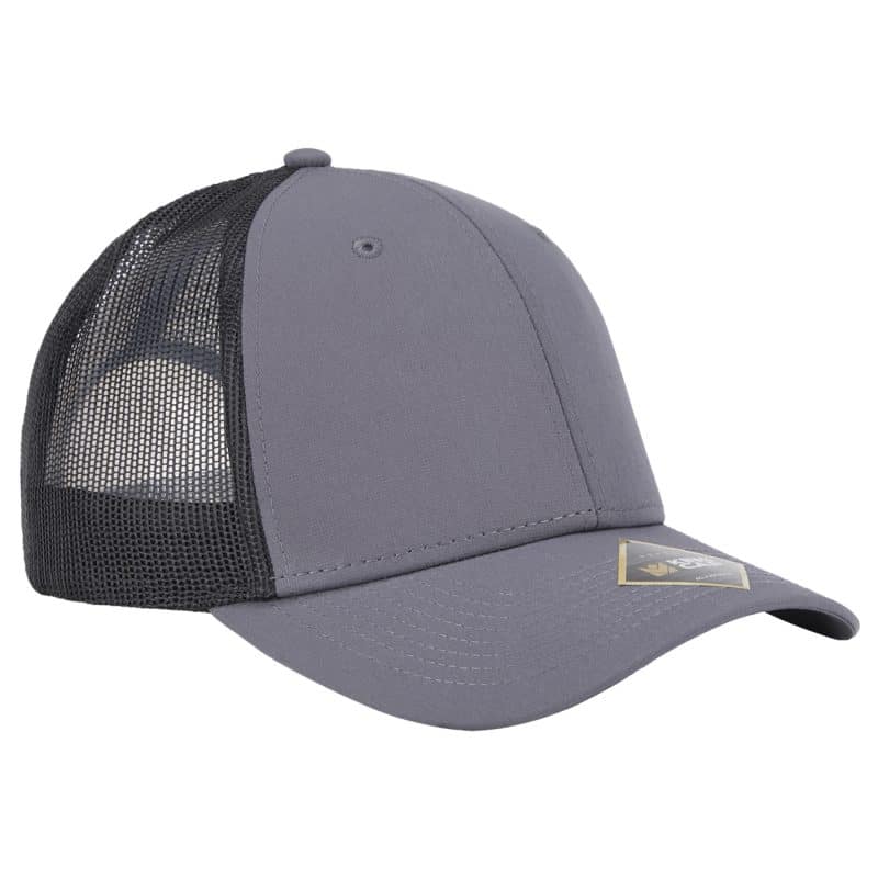 Custom Crest 6-Panel Sustainable Fabric Trucker Cap - 5