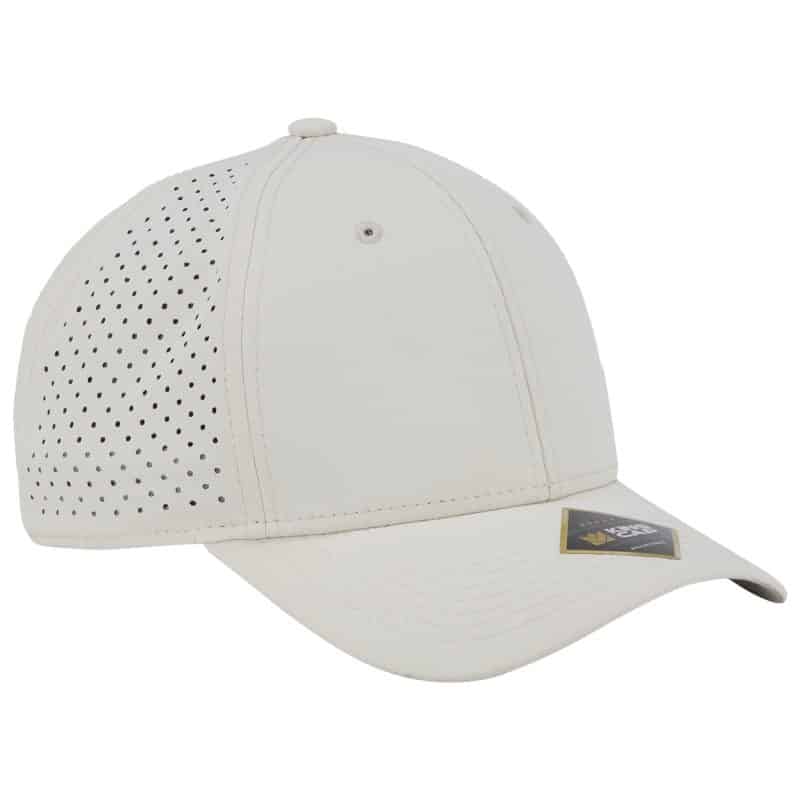 Custom Sustainable Fabric Crest Sport Perforated Cap - 9