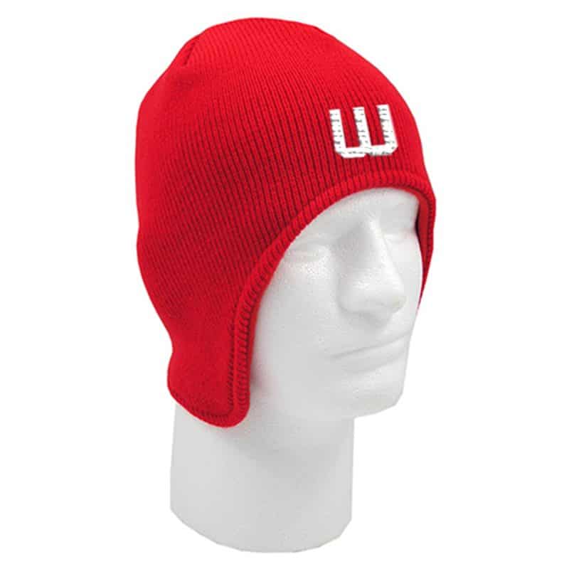 Custom Fleece Lined Acrylic Beanie w/Flap